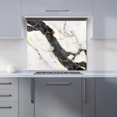Warren Reed Designer Flecks Of Gold Marble Effect Kitchen Splashback from B&Q