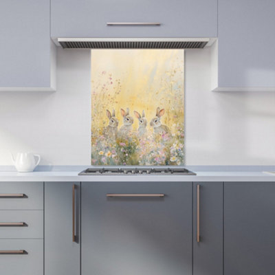 Designer Kitchen Splashbacks Ava Sterling: 00009 Premium Glass Kitchen Splashback W600mm X H750mm from B&Q