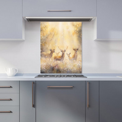 Designer Kitchen Splashbacks Ava Sterling: 00010 Premium Glass Kitchen Splashback W600mm X H750mm from B&Q