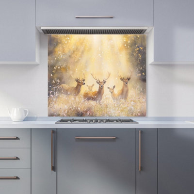 Designer Kitchen Splashbacks Ava Sterling: 00010 Premium Glass Kitchen Splashback W900mm X H750mm from B&Q