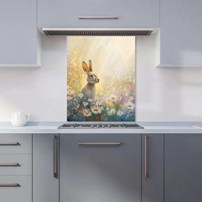 Designer Kitchen Splashbacks Ava Sterling: 00011 Premium Glass Kitchen Splashback W600mm X H750mm from B&Q