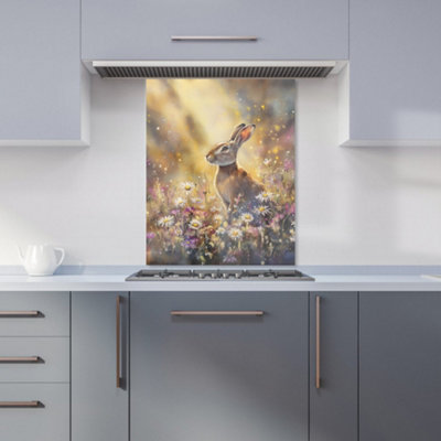 Designer Kitchen Splashbacks Ava Sterling: 00012 Premium Glass Kitchen Splashback W600mm X H750mm from B&Q