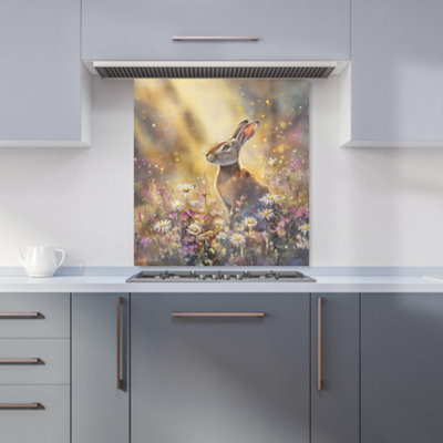 Designer Kitchen Splashbacks Ava Sterling: 00012 Premium Glass Kitchen Splashback W700mm X H650mm from B&Q
