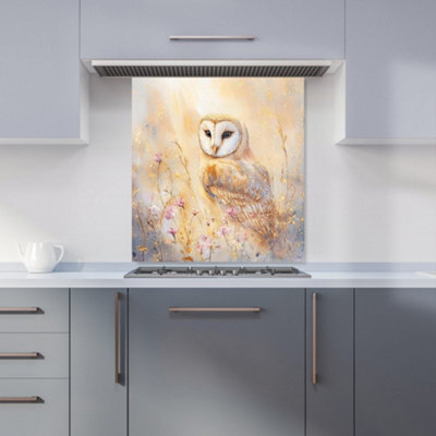 Designer Kitchen Splashbacks Ava Sterling: 00013 Premium Glass Kitchen Splashback W700mm X H650mm from B&Q