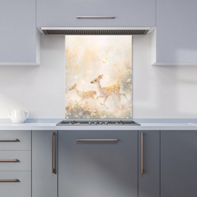 B&Q -  Ava Sterling: 00018 Premium Glass Kitchen Splashback W600mm X H750mm