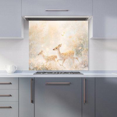 B&Q -  Ava Sterling: 00018 Premium Glass Kitchen Splashback W900mm X H750mm