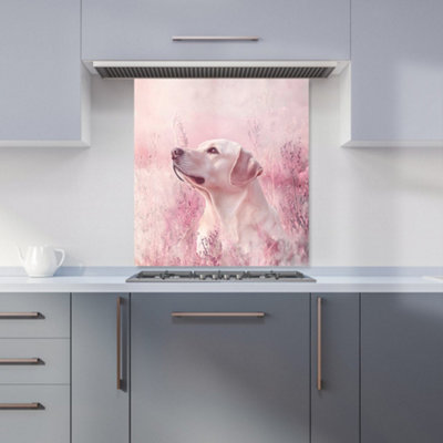 B&Q -  Ava Sterling: 00023 Premium Glass Kitchen Splashback W700mm X H750mm