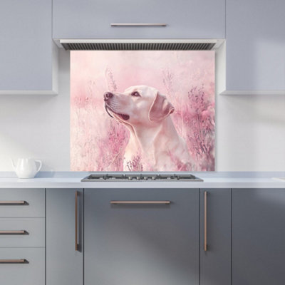 B&Q -  Ava Sterling: 00023 Premium Glass Kitchen Splashback W900mm X H750mm