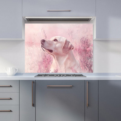 Designer Kitchen Splashbacks Ava Sterling: 00023 Premium Glass Kitchen Splashback W900mm X H650mm from B&Q