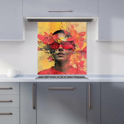 Designer Kitchen Splashbacks Calista Vale: 00002 Premium Glass Kitchen Splashback W700mm X H750mm from B&Q