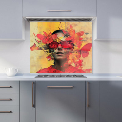 Designer Kitchen Splashbacks Calista Vale: 00002 Premium Glass Kitchen Splashback W900mm X H750mm from B&Q