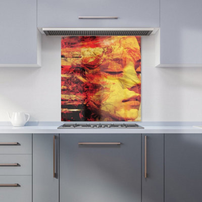 Designer Kitchen Splashbacks Calista Vale: 00003 Premium Glass Kitchen Splashback W700mm X H650mm from B&Q