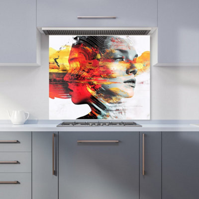 Designer Kitchen Splashbacks Calista Vale: 00004 Premium Glass Kitchen Splashback W900mm X H750mm from B&Q
