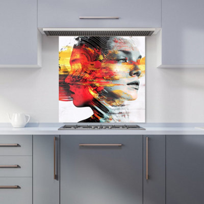 Designer Kitchen Splashbacks Calista Vale: 00004 Premium Glass Kitchen Splashback W600mm X H600mm from B&Q