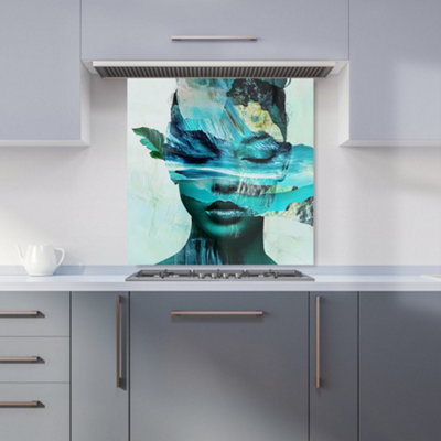Designer Kitchen Splashbacks Calista Vale: 00005 Premium Glass Kitchen Splashback W600mm X H600mm from B&Q