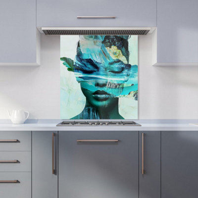 Designer Kitchen Splashbacks Calista Vale: 00005 Premium Glass Kitchen Splashback W600mm X H650mm from B&Q