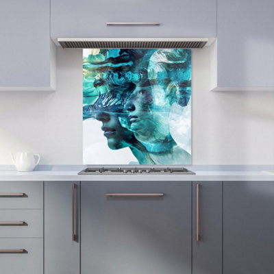 Designer Kitchen Splashbacks Calista Vale: 00008 Premium Glass Kitchen Splashback W700mm X H650mm from B&Q