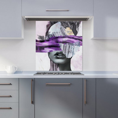 Designer Kitchen Splashbacks Calista Vale: 00009 Premium Glass Kitchen Splashback W700mm X H750mm from B&Q