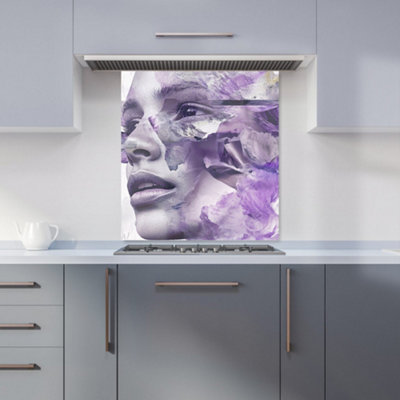 Designer Kitchen Splashbacks Calista Vale: 00010 Premium Glass Kitchen Splashback W700mm X H750mm from B&Q