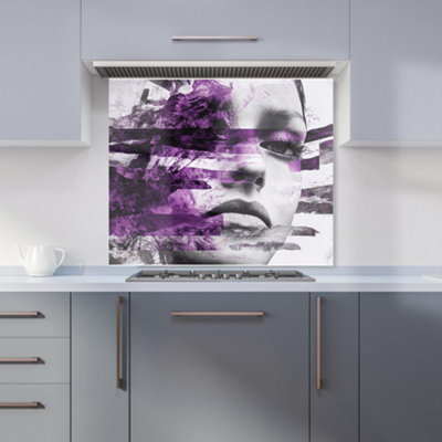 Designer Kitchen Splashbacks Calista Vale: 00012 Premium Glass Kitchen Splashback W900mm X H750mm from B&Q