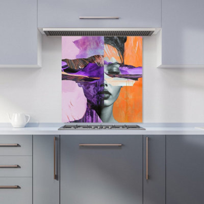 Designer Kitchen Splashbacks Calista Vale: 00021 Premium Glass Kitchen Splashback W700mm X H650mm from B&Q