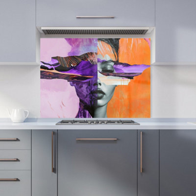 Designer Kitchen Splashbacks Calista Vale: 00021 Premium Glass Kitchen Splashback W900mm X H650mm from B&Q
