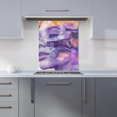 Designer Kitchen Splashbacks Calista Vale: 00022 Premium Glass Kitchen Splashback W600mm X H750mm from B&Q