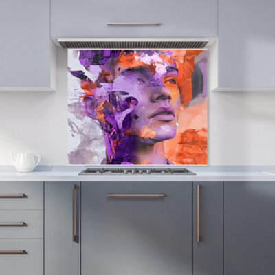 Designer Kitchen Splashbacks Calista Vale: 00023 Premium Glass Kitchen Splashback W900mm X H750mm from B&Q