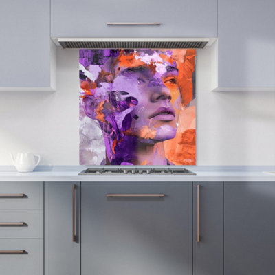 Designer Kitchen Splashbacks Calista Vale: 00023 Premium Glass Kitchen Splashback W600mm X H600mm from B&Q