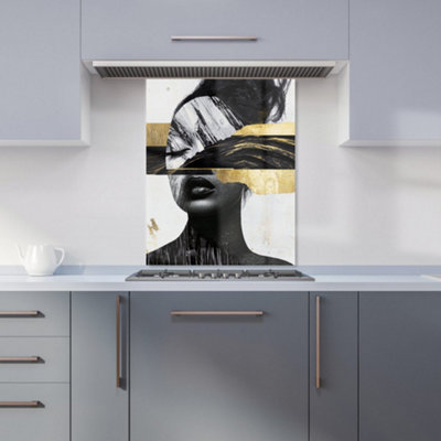 Designer Kitchen Splashbacks Calista Vale: 00025 Premium Glass Kitchen Splashback W600mm X H750mm from B&Q