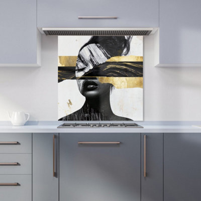 Designer Kitchen Splashbacks Calista Vale: 00025 Premium Glass Kitchen Splashback W600mm X H600mm from B&Q