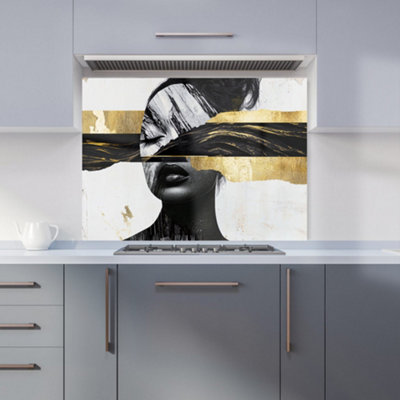 Designer Kitchen Splashbacks Calista Vale: 00025 Premium Glass Kitchen Splashback W900mm X H650mm from B&Q