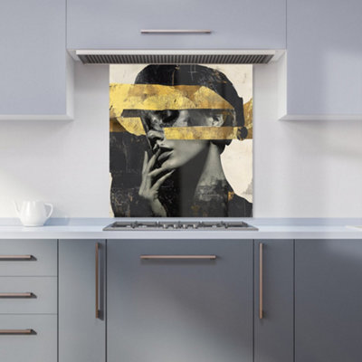 Designer Kitchen Splashbacks Calista Vale: 00028 Premium Glass Kitchen Splashback W700mm X H650mm from B&Q