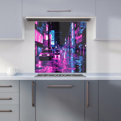 Designer Kitchen Splashbacks Dante Mercer: 00001 Premium Glass Kitchen Splashback W600mm X H600mm from B&Q