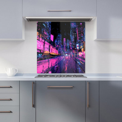 Designer Kitchen Splashbacks Dante Mercer: 00004 Premium Glass Kitchen Splashback W700mm X H750mm from B&Q