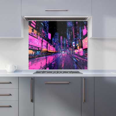 Designer Kitchen Splashbacks Dante Mercer: 00004 Premium Glass Kitchen Splashback W900mm X H750mm from B&Q