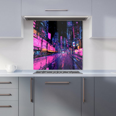 Designer Kitchen Splashbacks Dante Mercer: 00004 Premium Glass Kitchen Splashback W600mm X H600mm from B&Q