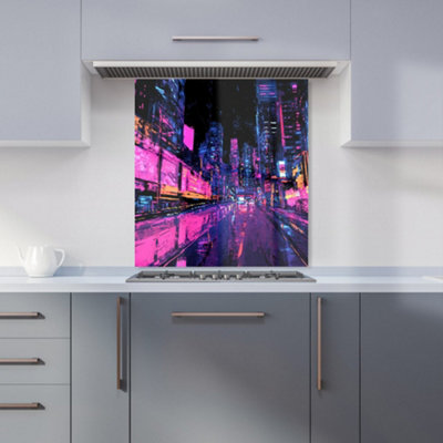 Designer Kitchen Splashbacks Dante Mercer: 00004 Premium Glass Kitchen Splashback W600mm X H650mm from B&Q