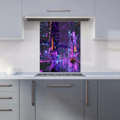 Designer Kitchen Splashbacks Dante Mercer: 00006 Premium Glass Kitchen Splashback W600mm X H750mm from B&Q