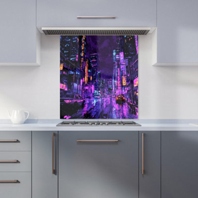 Designer Kitchen Splashbacks Dante Mercer: 00006 Premium Glass Kitchen Splashback W700mm X H750mm from B&Q