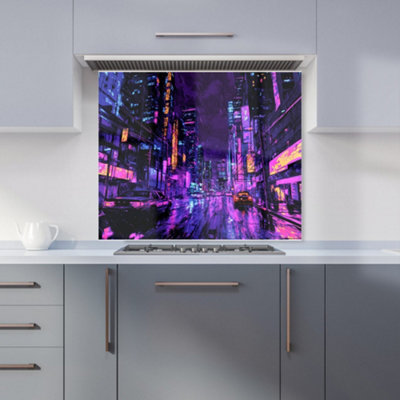 Designer Kitchen Splashbacks Dante Mercer: 00006 Premium Glass Kitchen Splashback W900mm X H750mm from B&Q