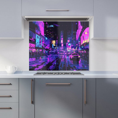 Designer Kitchen Splashbacks Dante Mercer: 00007 Premium Glass Kitchen Splashback W900mm X H750mm from B&Q