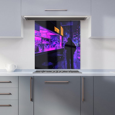 Designer Kitchen Splashbacks Dante Mercer: 00008 Premium Glass Kitchen Splashback W700mm X H650mm from B&Q