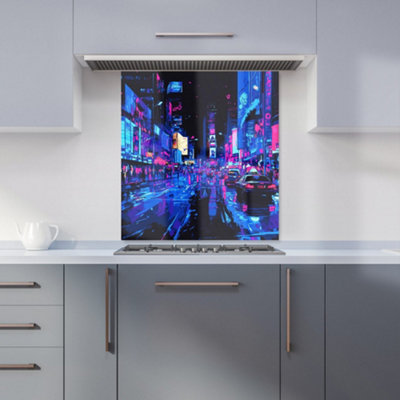Designer Kitchen Splashbacks Dante Mercer: 00011 Premium Glass Kitchen Splashback W700mm X H750mm from B&Q