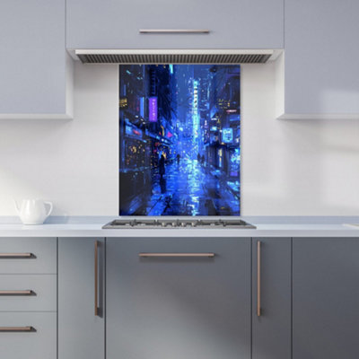 Designer Kitchen Splashbacks Dante Mercer: 00012 Premium Glass Kitchen Splashback W600mm X H750mm from B&Q