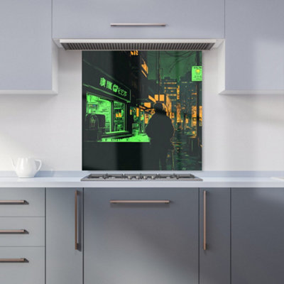 Designer Kitchen Splashbacks Dante Mercer: 00014 Premium Glass Kitchen Splashback W600mm X H600mm from B&Q