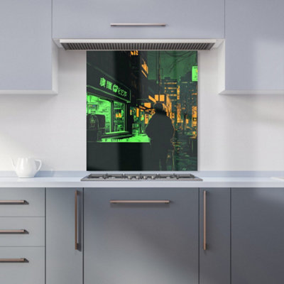 Designer Kitchen Splashbacks Dante Mercer: 00014 Premium Glass Kitchen Splashback W600mm X H650mm from B&Q
