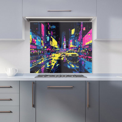 Designer Kitchen Splashbacks Dante Mercer: 00019 Premium Glass Kitchen Splashback W900mm X H750mm from B&Q