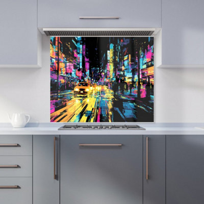 Designer Kitchen Splashbacks Dante Mercer: 00020 Premium Glass Kitchen Splashback W900mm X H750mm from B&Q