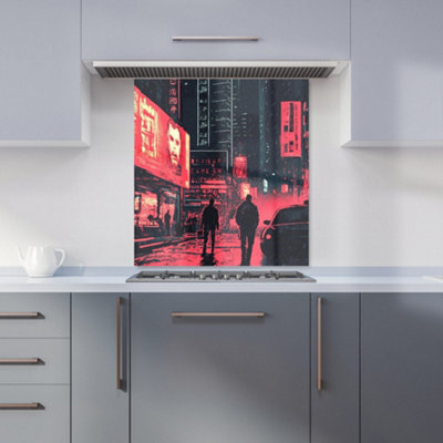 Designer Kitchen Splashbacks Dante Mercer: 00021 Premium Glass Kitchen Splashback W700mm X H750mm from B&Q